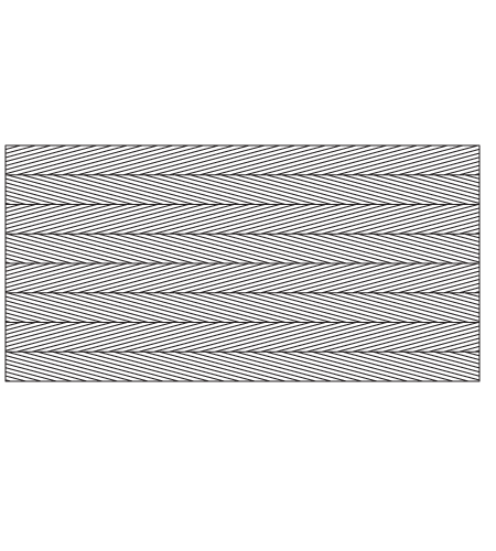 Plexwood® Architectural herringbone inlay surface plywood veneer products with an angle of 15°