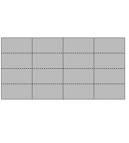 Plexwood® Placage de conception durable de marqueterie de luxe dans des formes rectangulaires avec un angle de 30°