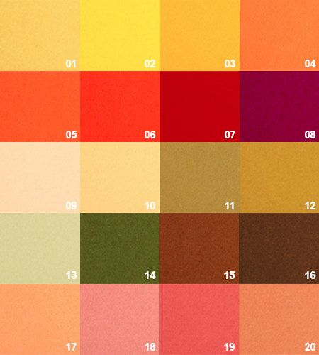 wool felt colours