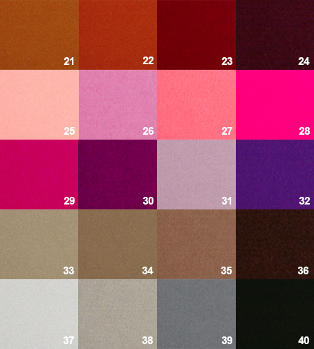 wool felt colours