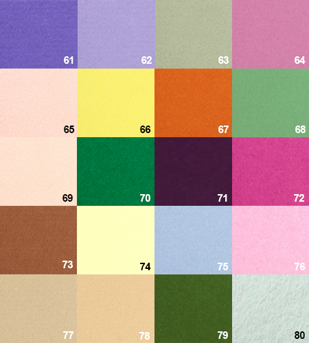 wool felt colours