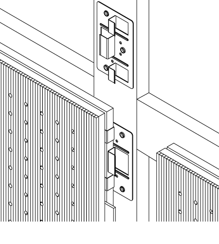 <p> Acoustic - Tile for wall and ceiling, corresponding installation (clip) system</p>
