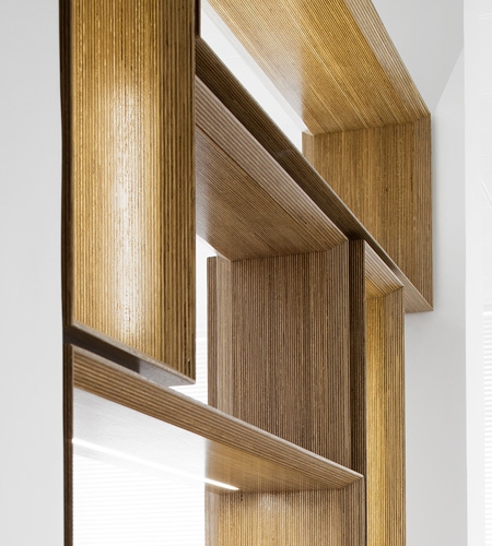 Plexwood® CO.GE.VI. Champagne shop, office and distillery