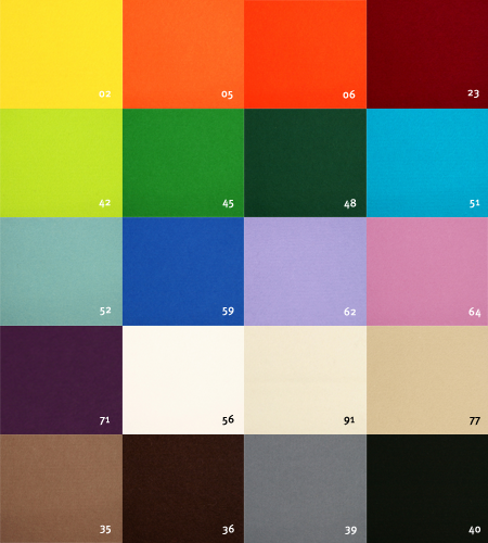 wool felt colours