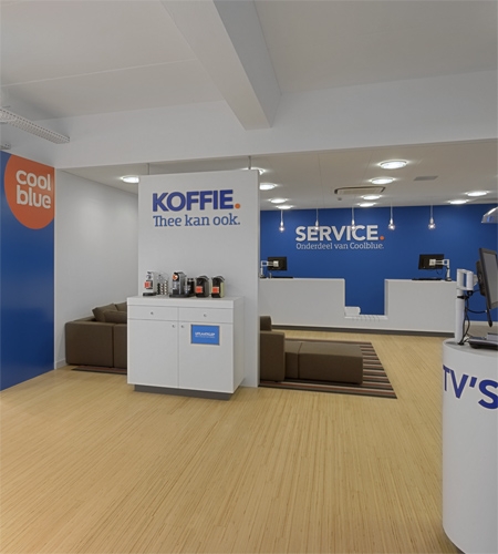 Plexwood® Coolblue professioneel massief hardhout detailhandel vloer van berken kops fineer