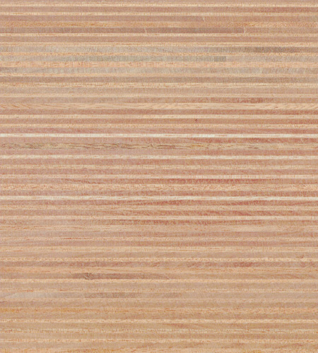Plexwood® Okoumé grain croisé reconçu en tranches et empilés en contreplaqué