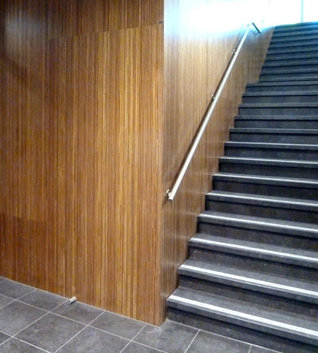 Plexwood® Parnassia mental health hospital wall cladding with meranti luxurious sustainable architectural plywood