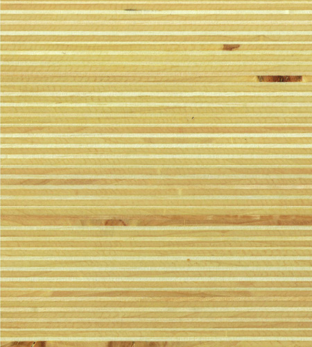 Plexwood® Poplar oil/wax finish, natural coloured green fineline surfacing veneer multiplex