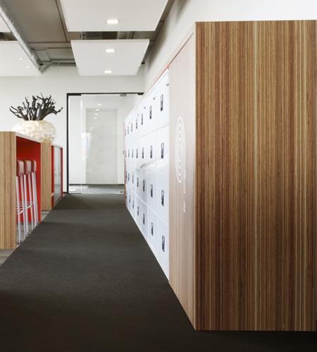 Plexwood® Rutges furniture detail in meranti reverse comprised veneer plywood safety paneling