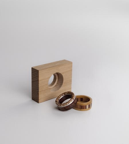 Plexwood® Timberring totally socially responsible wooden rings from recycled reverse plywood