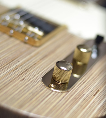 Plexwood® White Custom Guitars Telecaster guitare électrique à partir de contreplaqué Bouleau massif conçu à bord unique