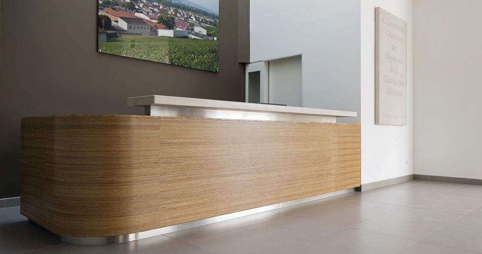 Plexwood® CO.GE.VI. Champagne shop, office and distillery