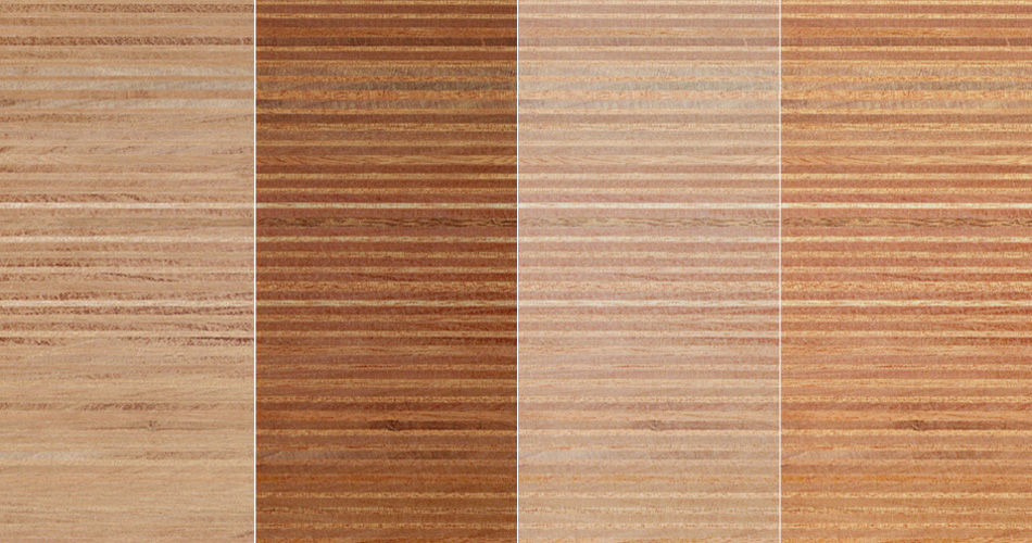 Plexwood® Chapa de Ocume de testa con laminado decorativo para aplicaciones de diseño de interiores