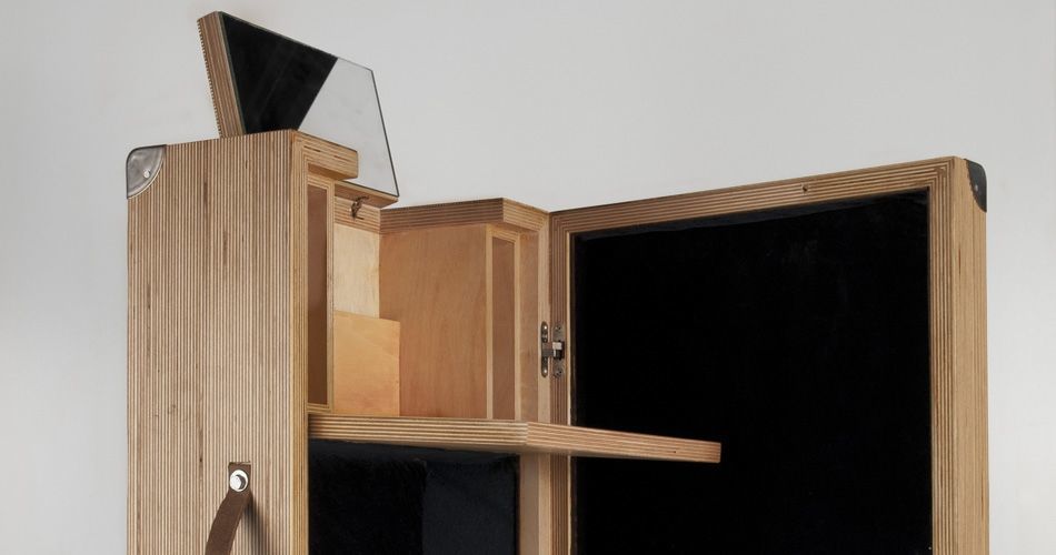 Plexwood® Demian Paardekooper pour HOUTd, Valise en Bouleau écologique de meilleurs matériaux de luxe pour lune de miel ultime