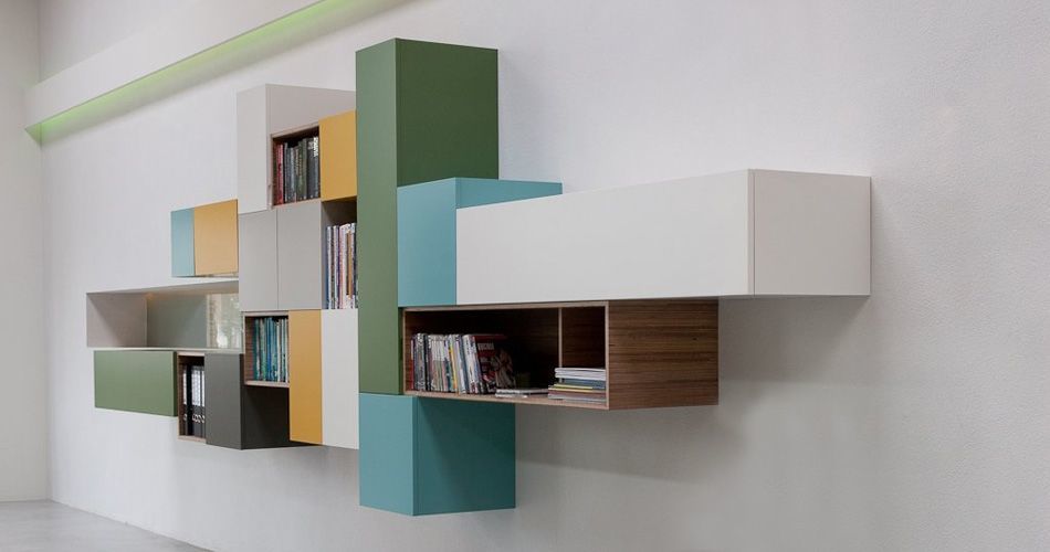 Plexwood® Simon Rijnboutt for Kastwerk colourful bespoke cabinetry from sliced-up meranti plywood veneer panels