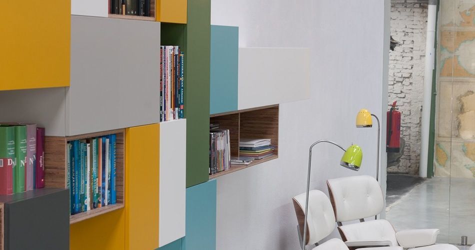 Plexwood® Kastwerk gorgeous wall-mounted cabinet detail with end-ply veneer panels in meranti