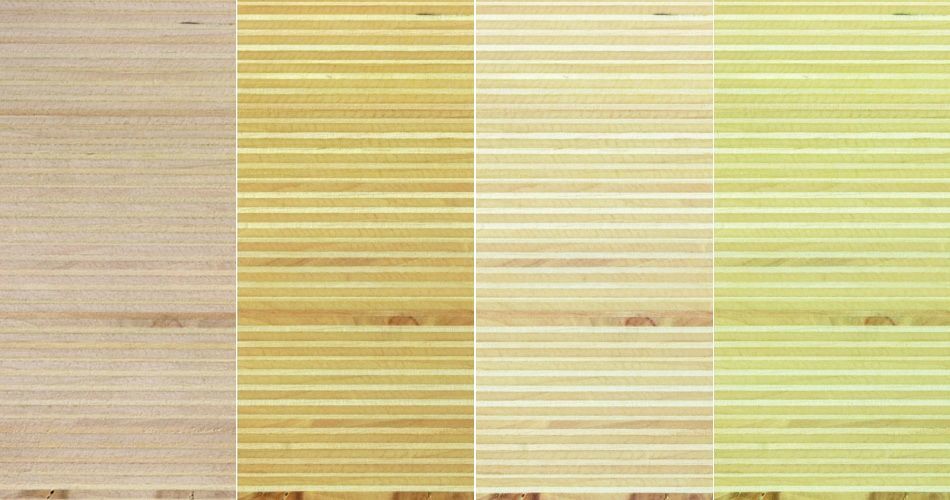 Plexwood® Poplar multiplex composites, a combination of finishes on this type of wood