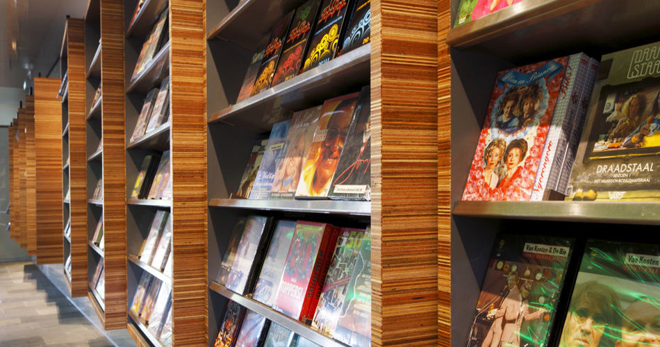 Plexwood® Institute for Sound and Vision gift shop finest professional store fixtures wall displays
