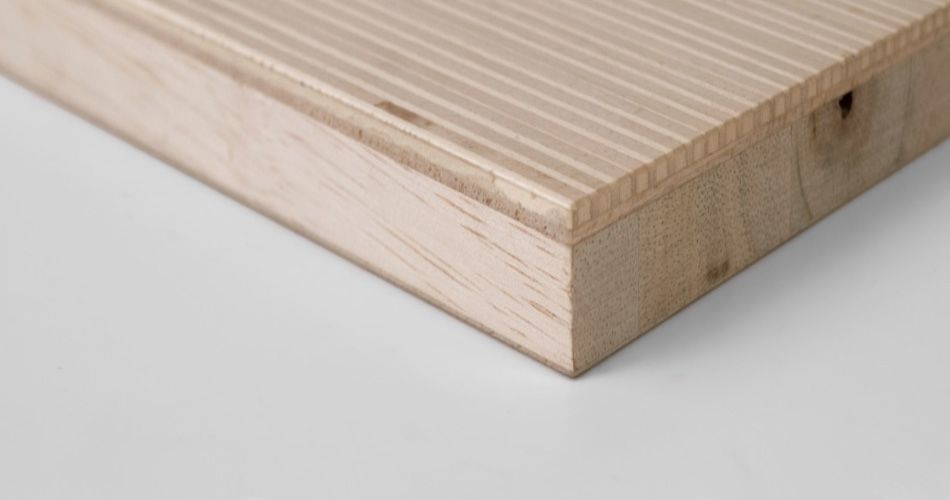 Plexwood® An example of bespoke materials with a special build up with re-structured veneer plywood